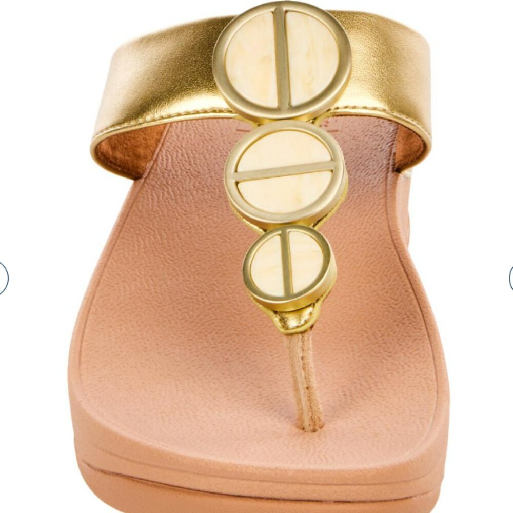 Halo Metallic Toe-Post Sandal